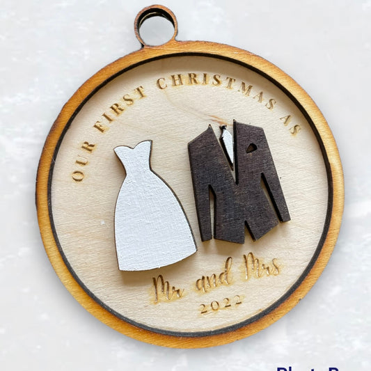 Christmas Ornament:Mr and Mrs