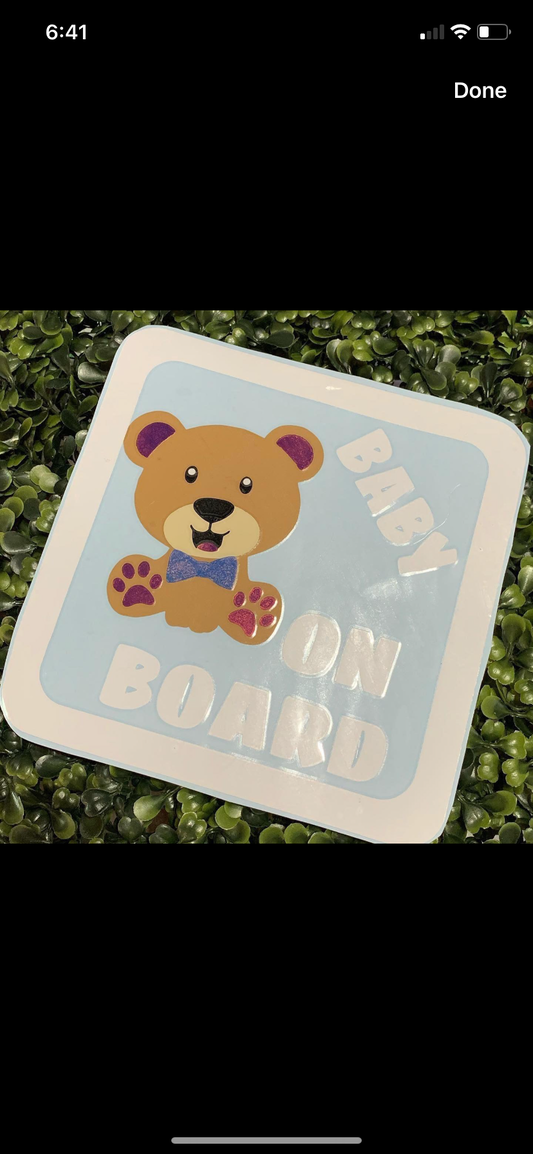 Teddy Bear Car Sticker